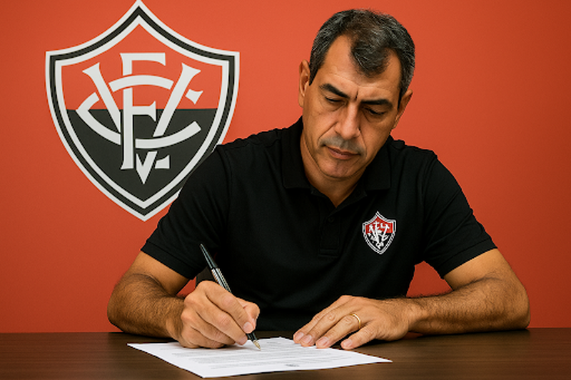 Vitória confirma contratação de Fábio Carille