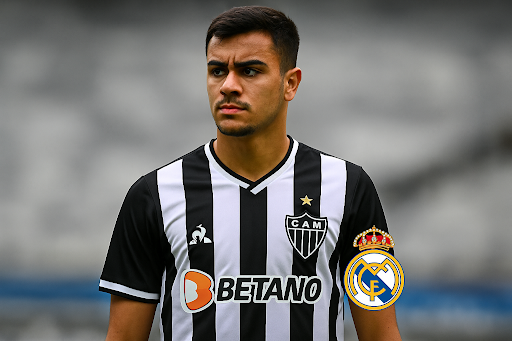 Meia de 23 anos assinará contrato de quatro anos e meio com o Galo; clube espanhol manterá 50% dos direitos econômicos O Atlético-MG acertou a contratação de Reinier, ex-jogador do Real Madrid. O meia-atacante, de 23 anos, é aguardado em Belo Horizonte na próxima terça-feira (5) para realizar exames médicos e assinar contrato válido por quatro anos e meio com o clube mineiro. A informação foi confirmada neste sábado (3), após reunião entre os clubes.