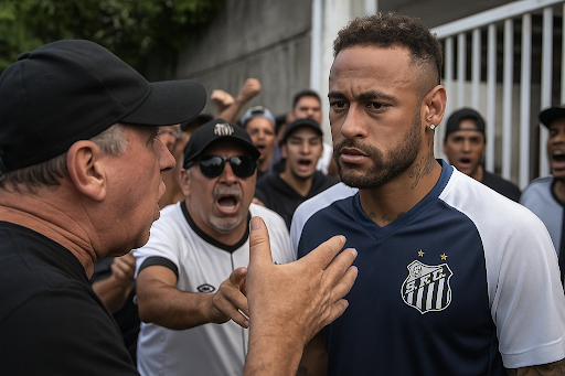 Neymar é cobrado por torcedores do Santos após goleada para o Vasco