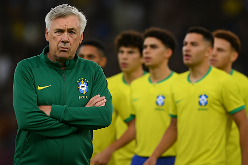 Ancelotti confirma Seleção com quatro atacantes contra o Chile